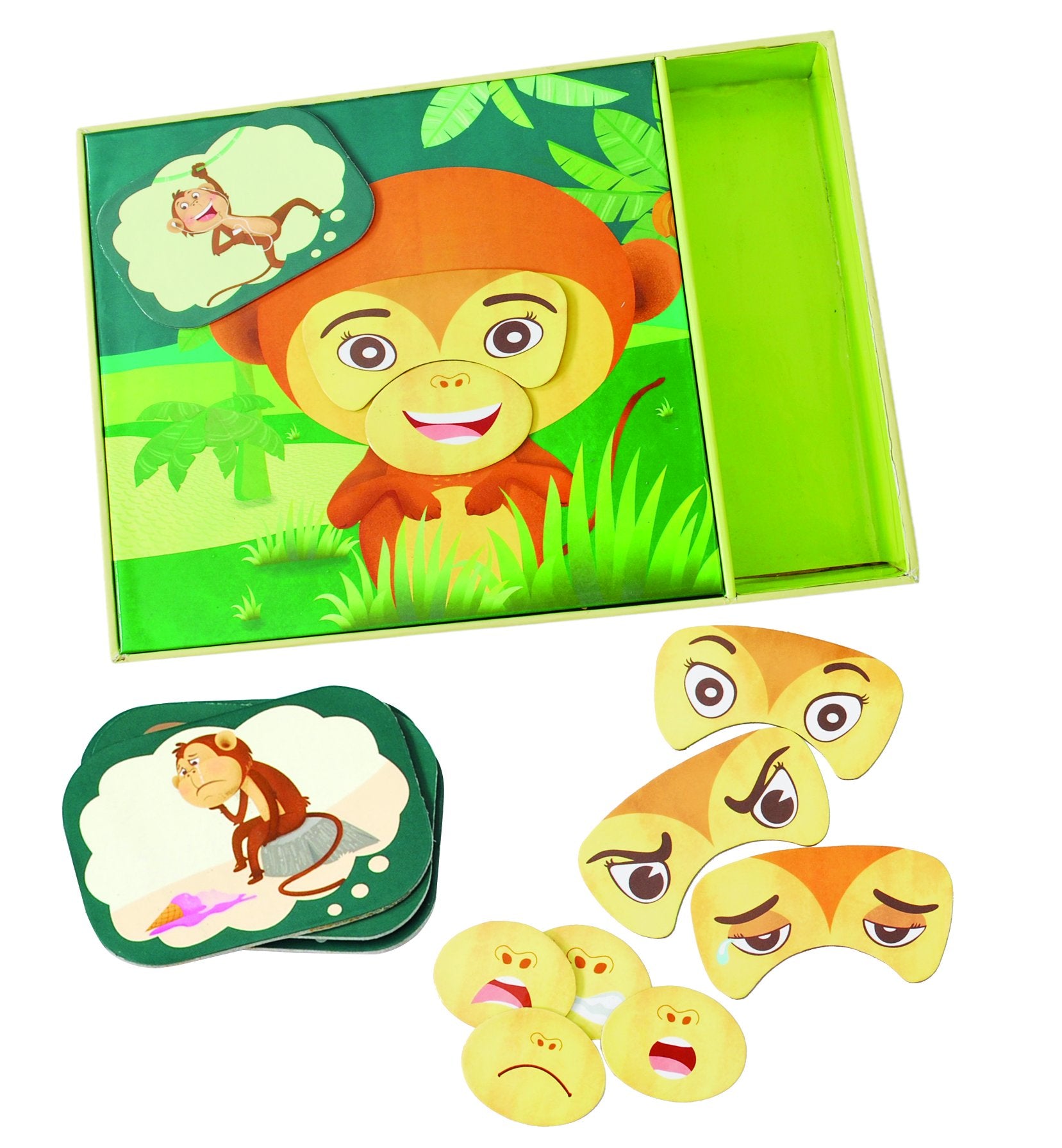 Chalk & Chuckle Monkey Expression Puzzle Game |  | Safari Ltd®