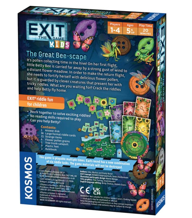 EXIT: The Game Kids The Great Bee-scape |  | Safari Ltd®
