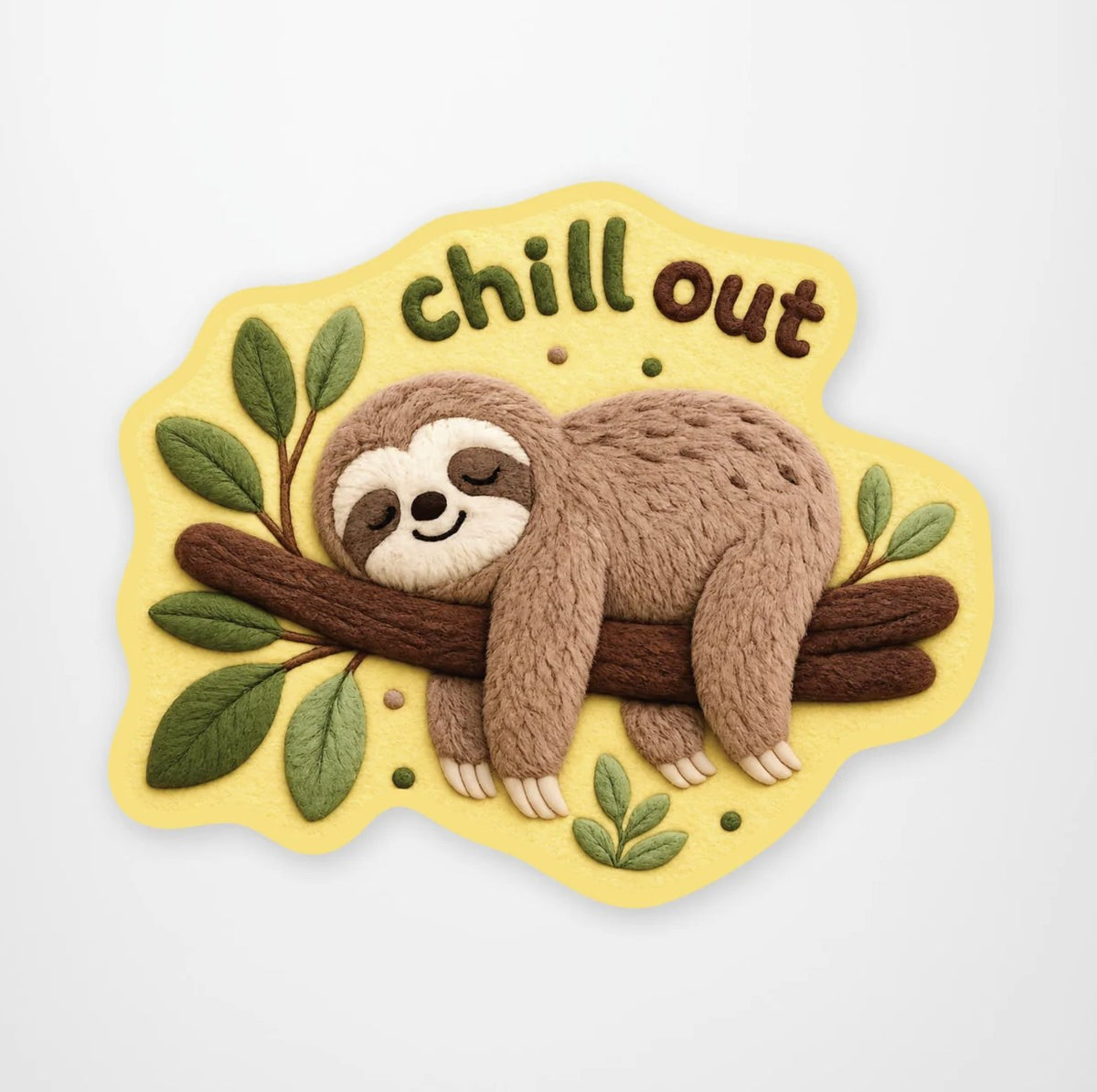Sensory Sticker- Chill Out Sloth