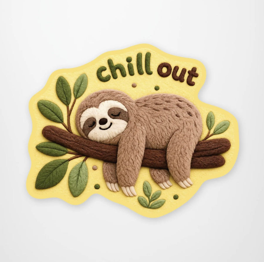 Sensory Sticker- Chill Out Sloth