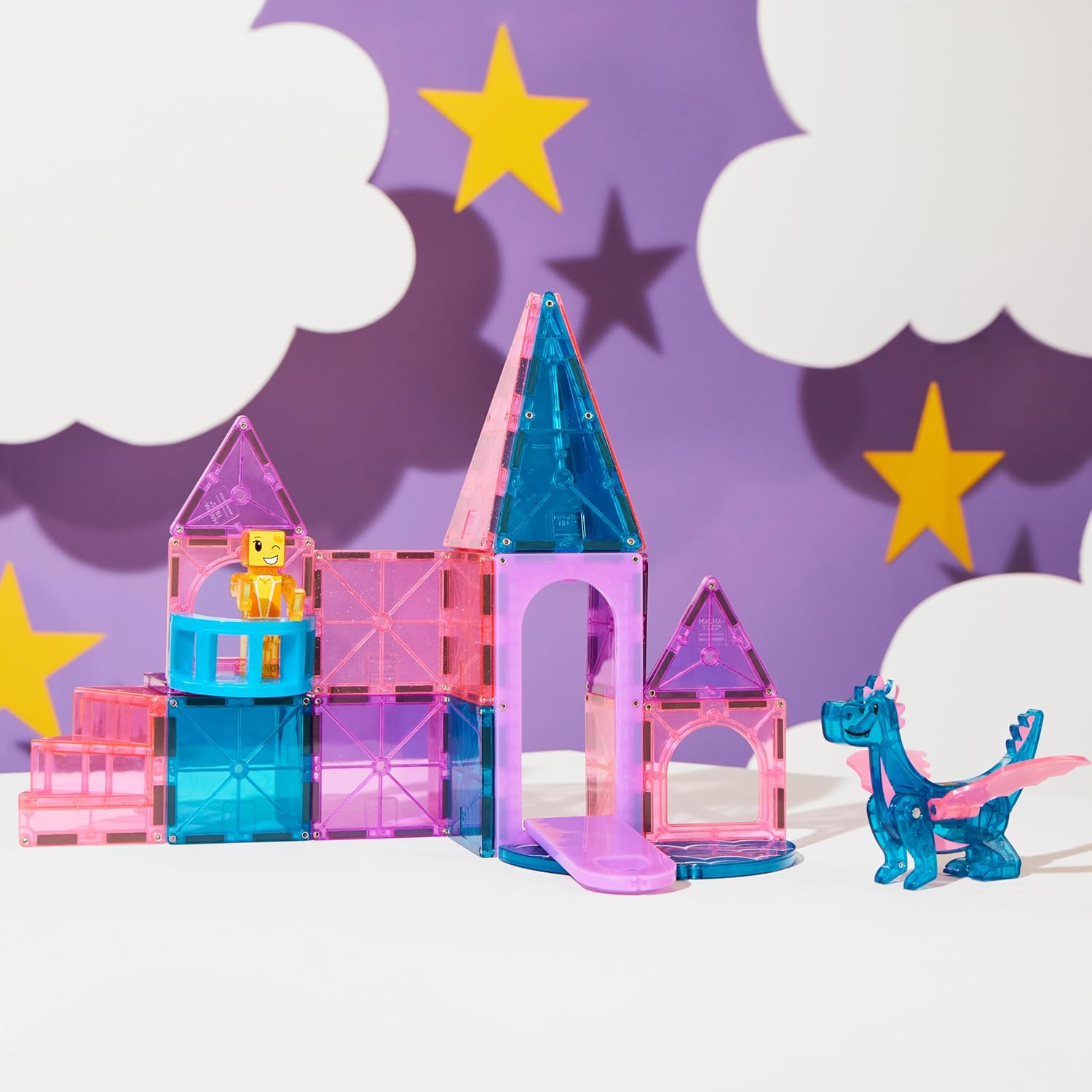 Magna-Tiles Castle 25 Pc Magnetic Building Set |  | Safari Ltd®