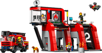 LEGO Fire Station with Fire Truck