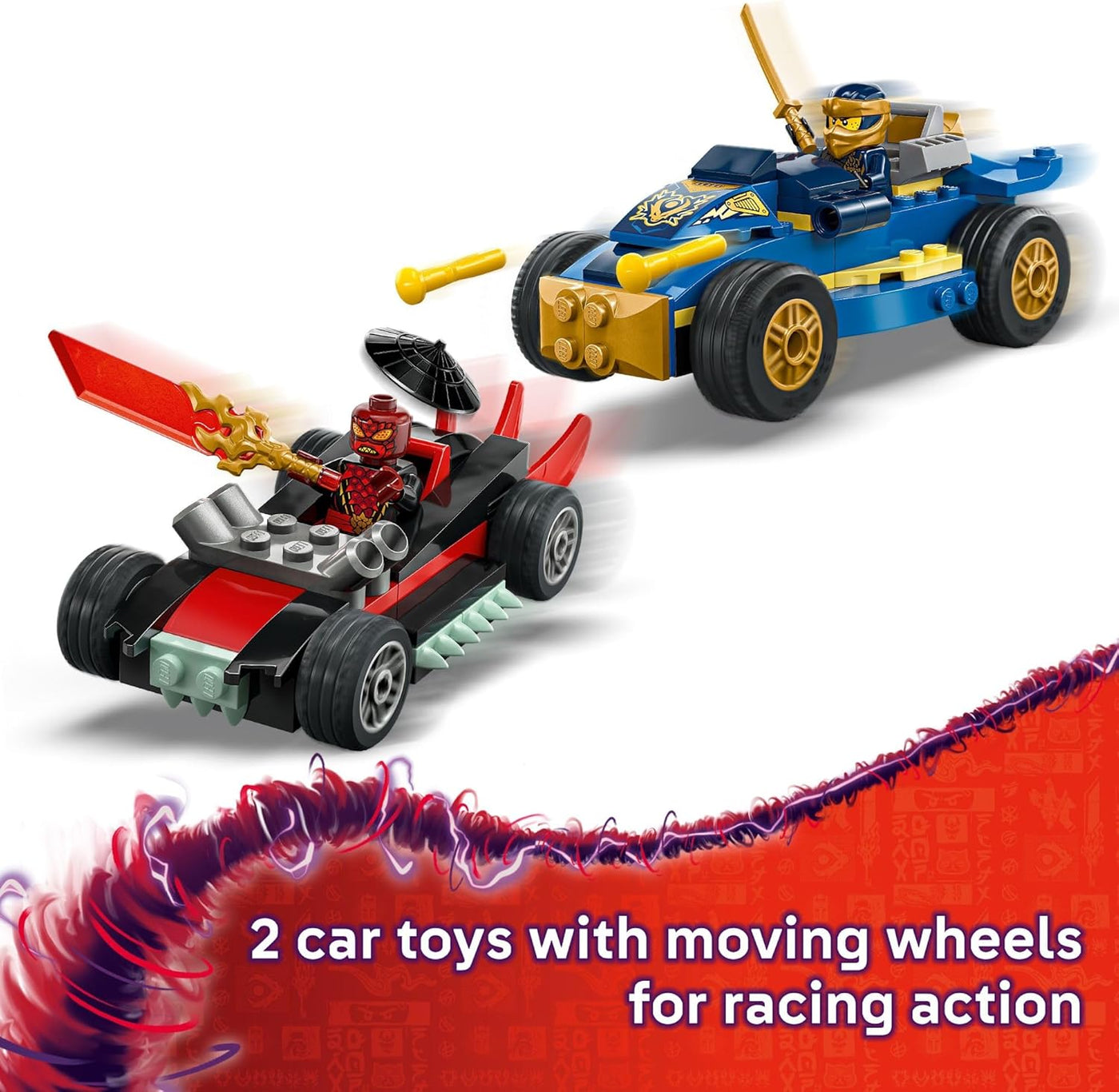 LEGO Ninjago Rogue vs. Drix Race Car Duel Building Toy Set 71840