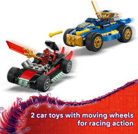 LEGO Ninjago Rogue vs. Drix Race Car Duel Building Toy Set 71840