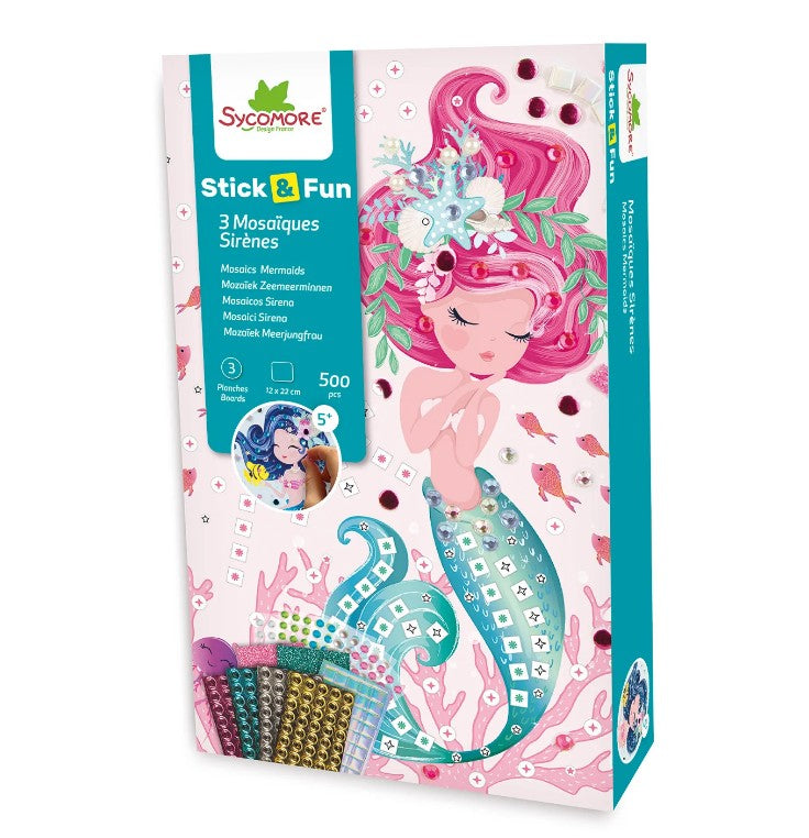 Stick'N Fun - XS Mosaics Mermaid |  | Safari Ltd®