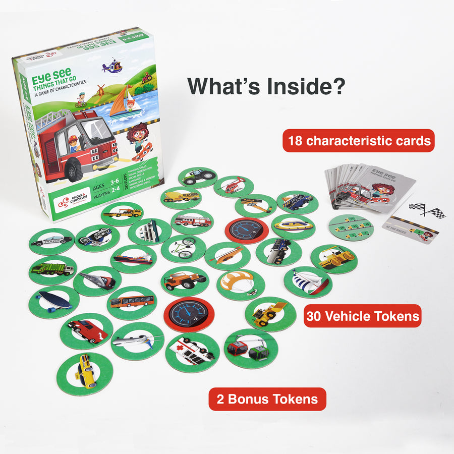 Chalk & Chuckles Eye See - Vehicles Card Game |  | Safari Ltd®