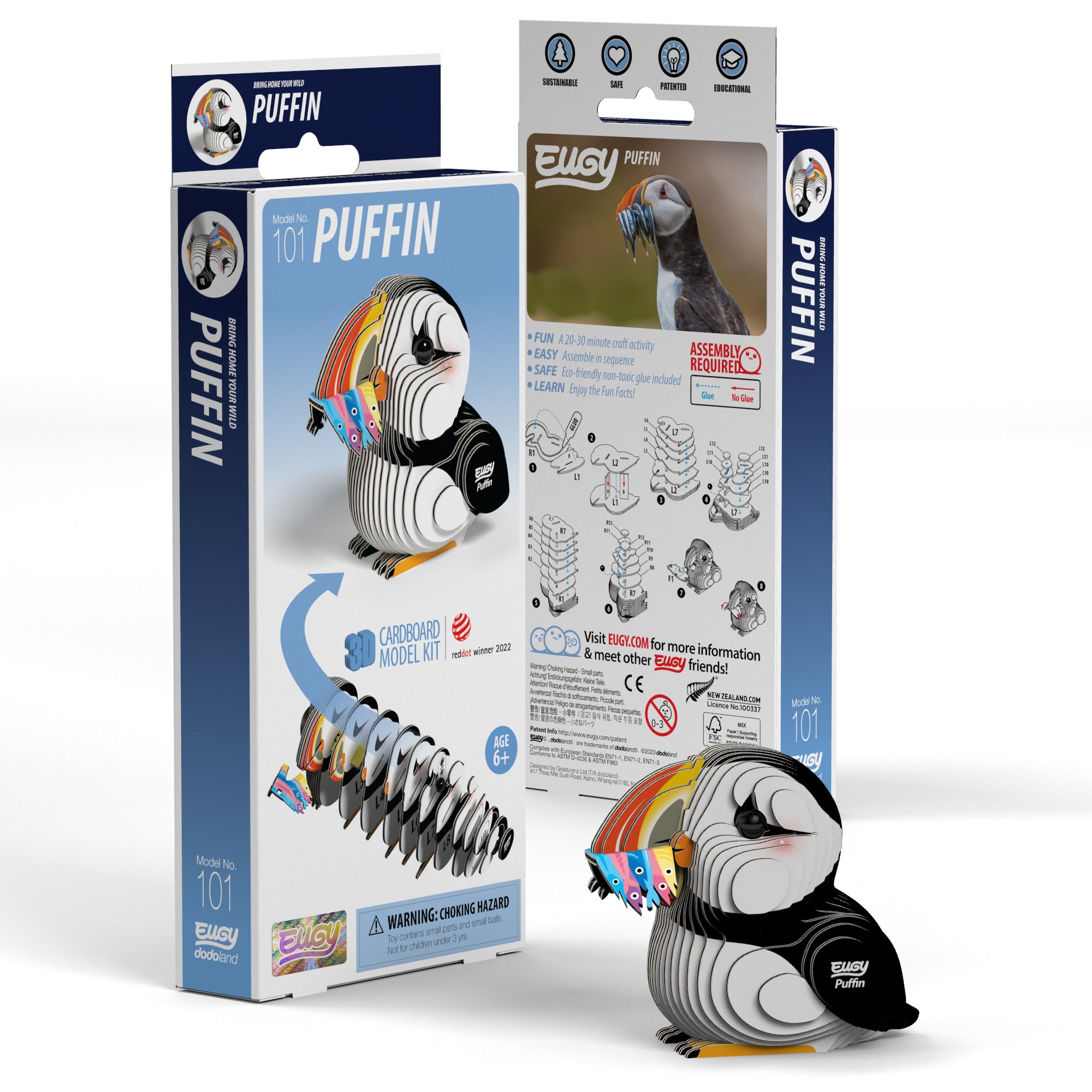 EUGY Puffin 3D Puzzle | Safari Ltd®