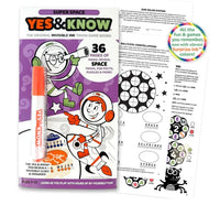 Yes & Know Invisible Ink Trivia Game Books- Space