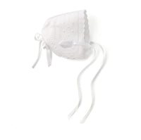Elegant Baby Battenburg Lace Bonnet/Hanky