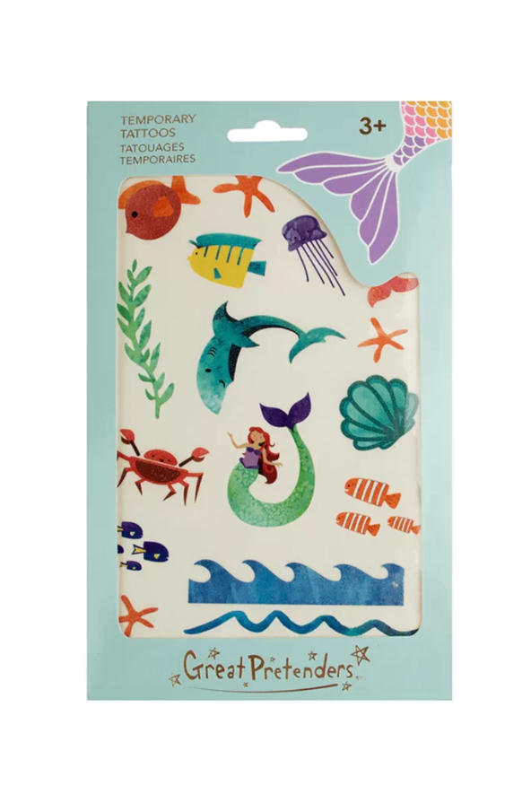Great Pretenders Mermaid Temporary Tattoos