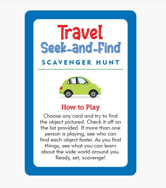 Travel Seek-and-Find Scavenger Hunt Cards |  | Safari Ltd®