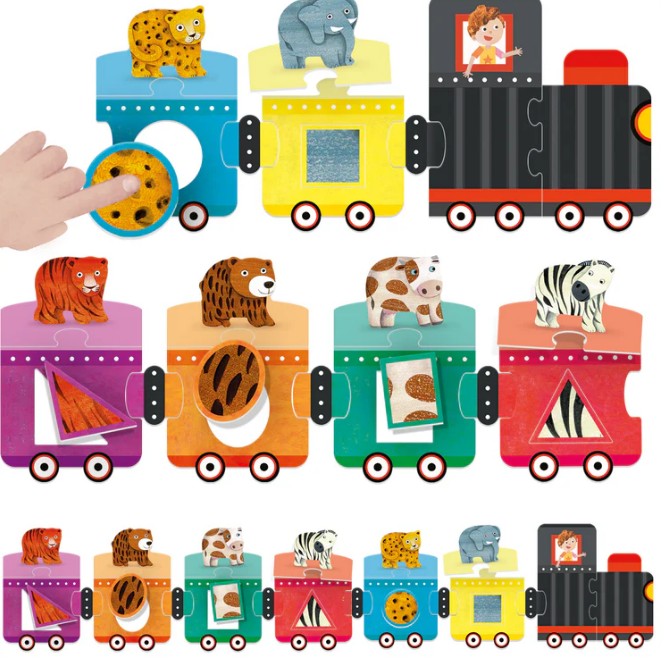 Shapes & Colors Tactile Train |  | Safari Ltd®