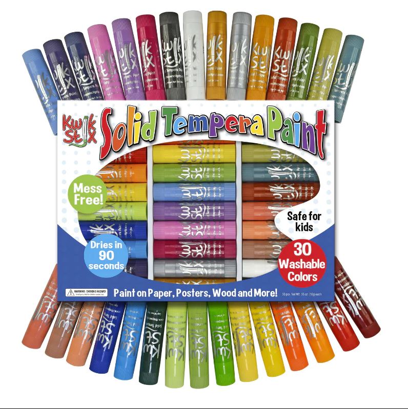 Kwik Stix Tempera Paint Art Set 30 colors