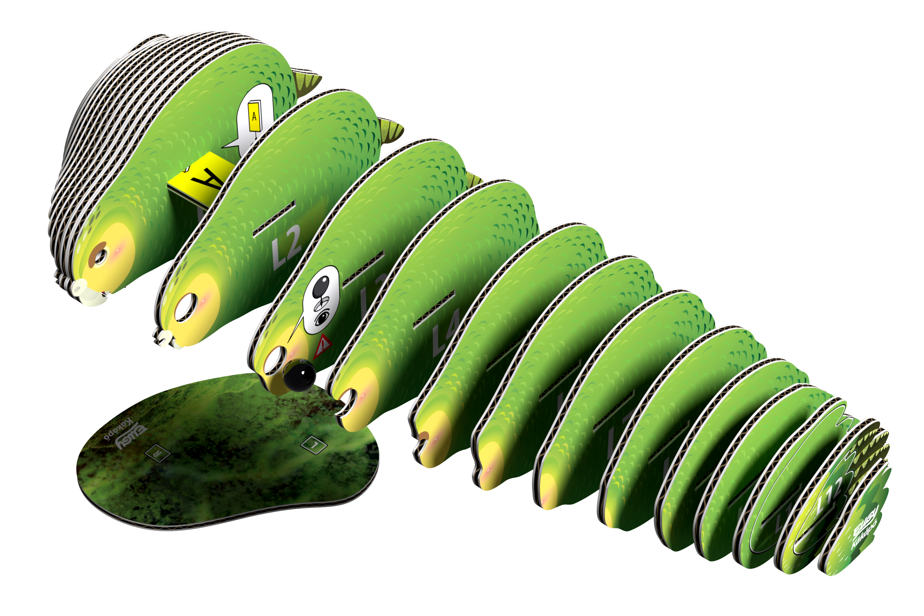 EUGY Kakapo 3D Puzzle | Eugy | Safari Ltd®