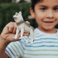 Gray Wolf Toy | Wildlife Animal Toys | Safari Ltd®