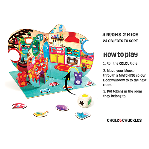 Chalk & Chuckles Tidy Up Matching & Sorting Game |  | Safari Ltd®