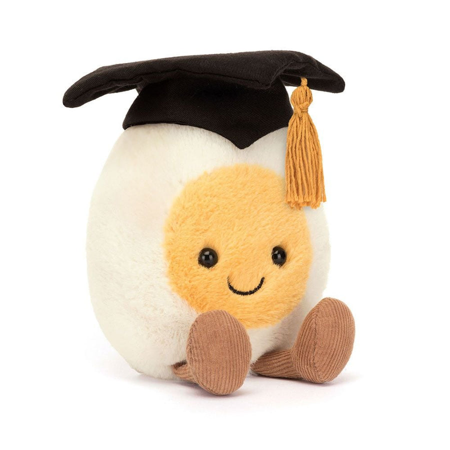Jellycat Amuseables Boiled Egg Graduation 4 inch plush