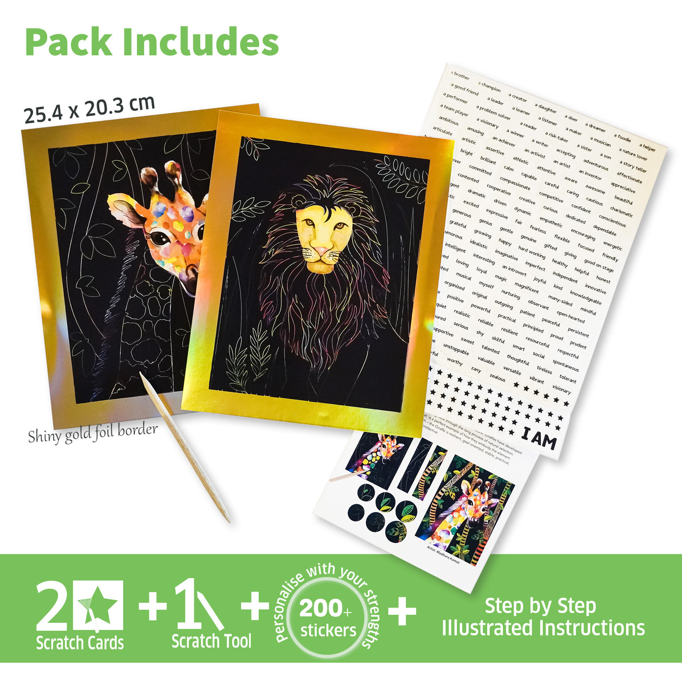 Scratch Art-Animal Power |  | Safari Ltd®