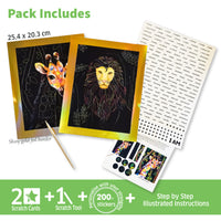 Scratch Art-Animal Power |  | Safari Ltd®