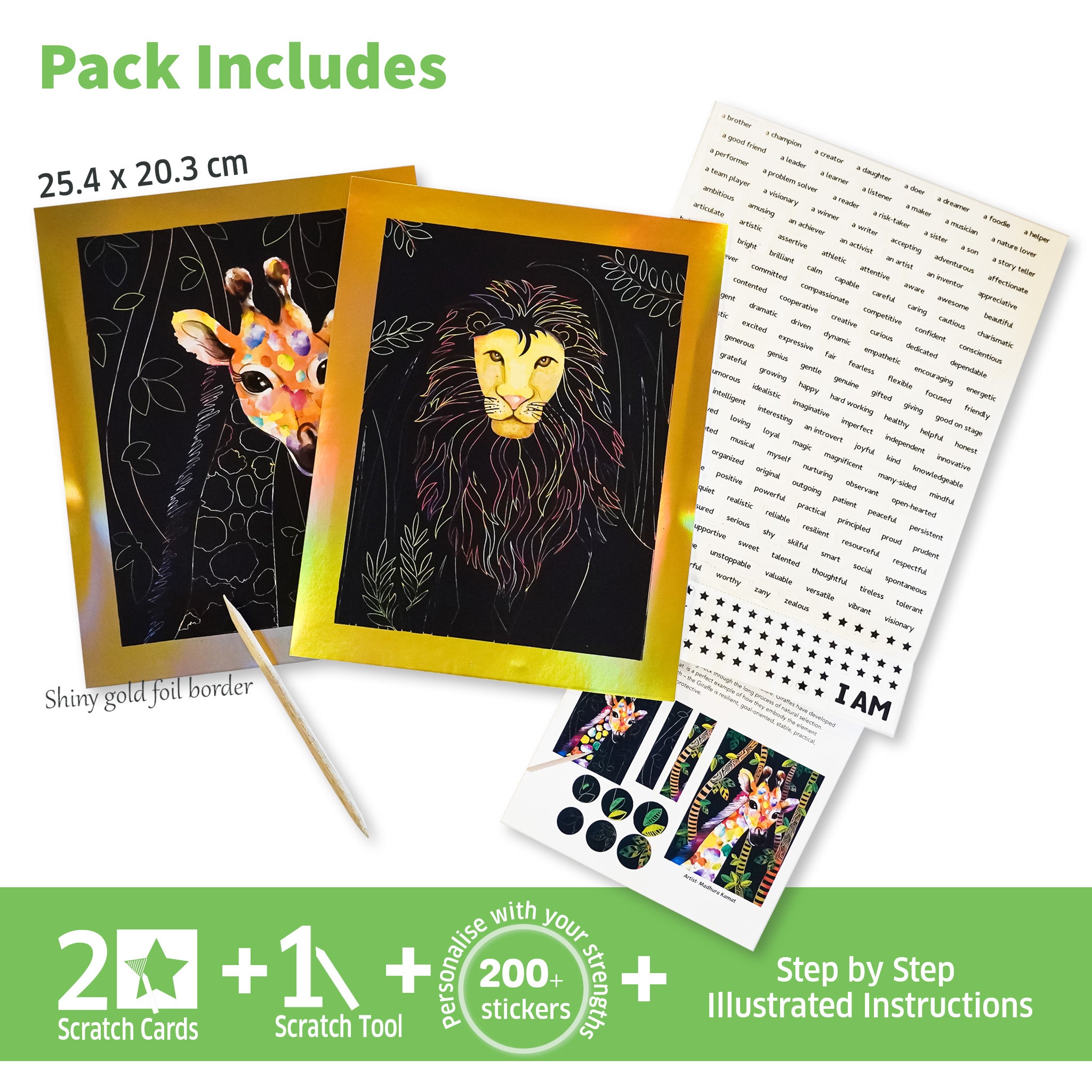 Scratch Art-Animal Power |  | Safari Ltd®