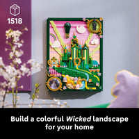LEGO Wicked Emerald City Wall Art Building Set 75685