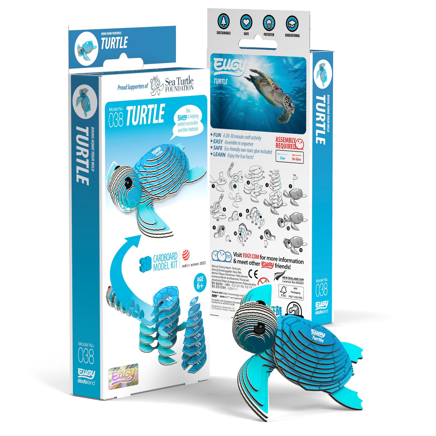 EUGY Turtle 3D Puzzle | Eugy | Safari Ltd®