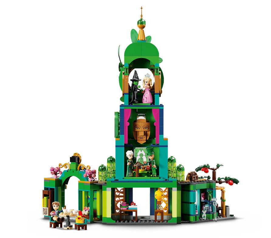 Discover the magic of LEGO Wicked Welcome to Emerald City, a vibrant playset by LEGO featuring a multi-level castle inspired by the enchanting Emerald City. With intricate turrets, detailed rooms, and fantasy-inspired décor, this set includes a variety of minifigures—like wizards and witches—for imaginative adventures. Perfect for both play and display, it invites fans to create their own Wicked stories within its dazzling walls.