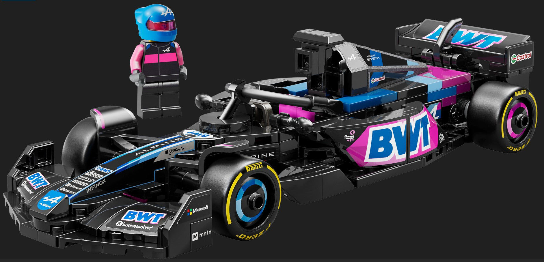 LEGO BWT Alpine F1 Team A524 Race Car | Safari Ltd®