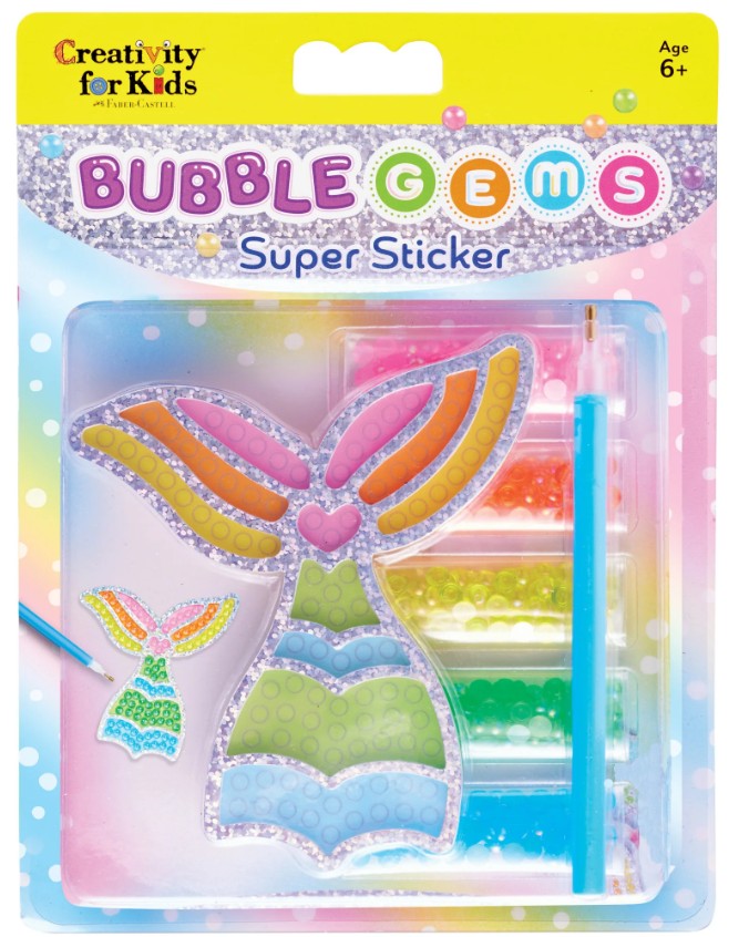 Bubble Gems™ Super Sticker Mermaid |  | Safari Ltd®