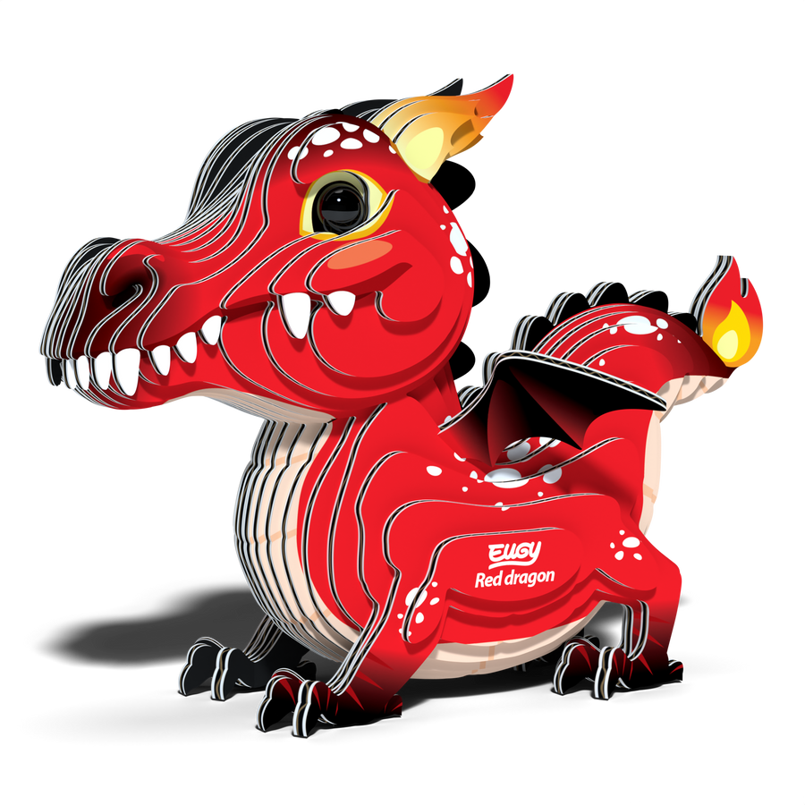 EUGY Red Dragon  3D Puzzle | Eugy | Safari Ltd®