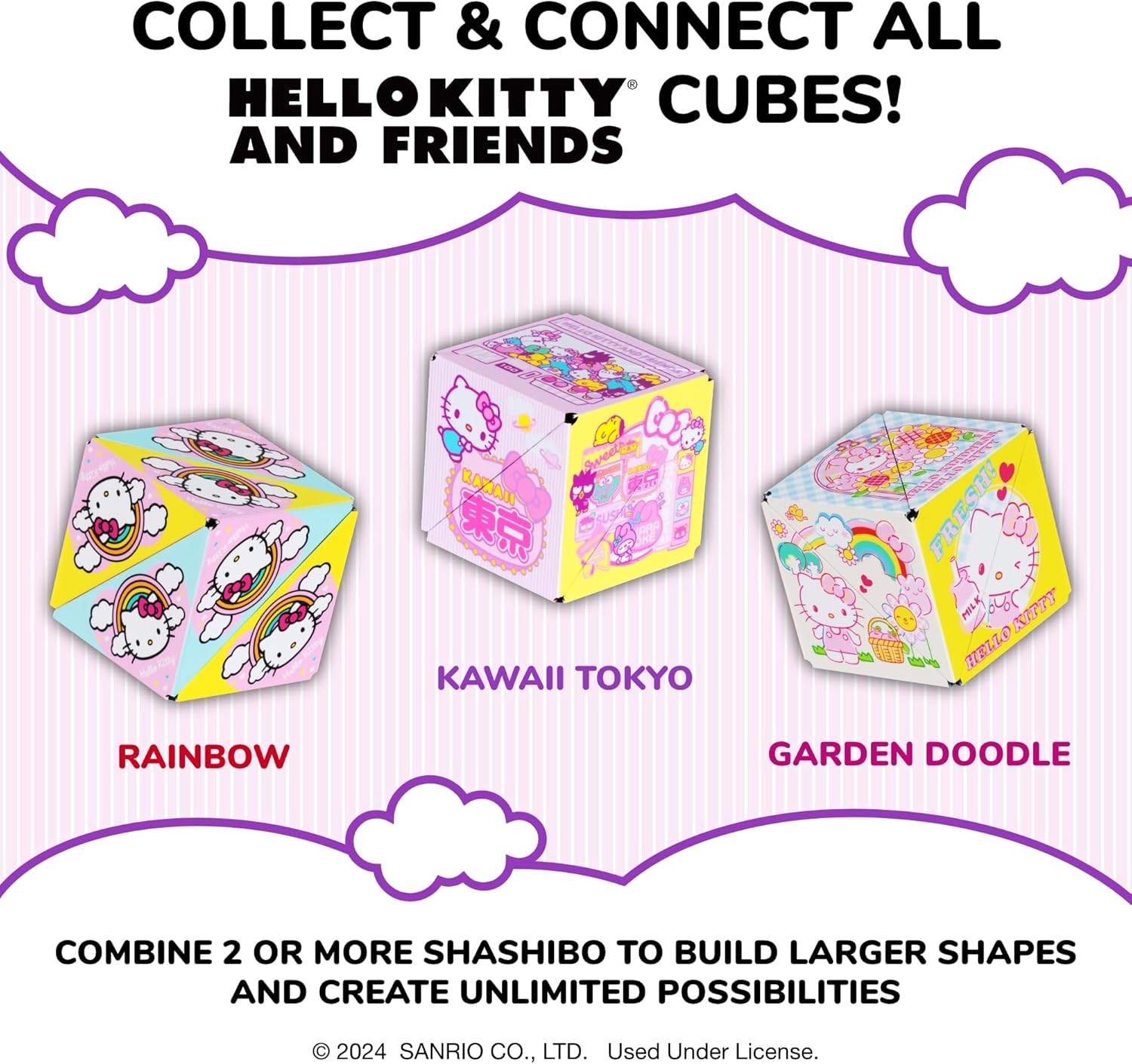 Shashibo Holographic Shape Shifting Box - Hello Kitty Series (Assorted) |  | Safari Ltd®