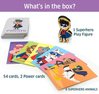 Chalk & Chuckles Superhero Animal Focus Card Game |  | Safari Ltd®