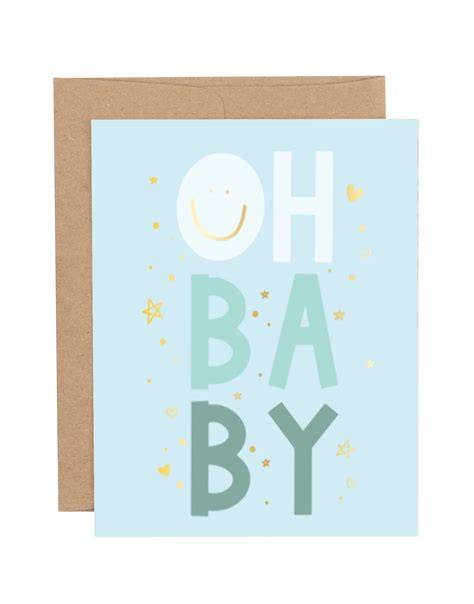 Callie Danielle Oh Baby Blue Card
