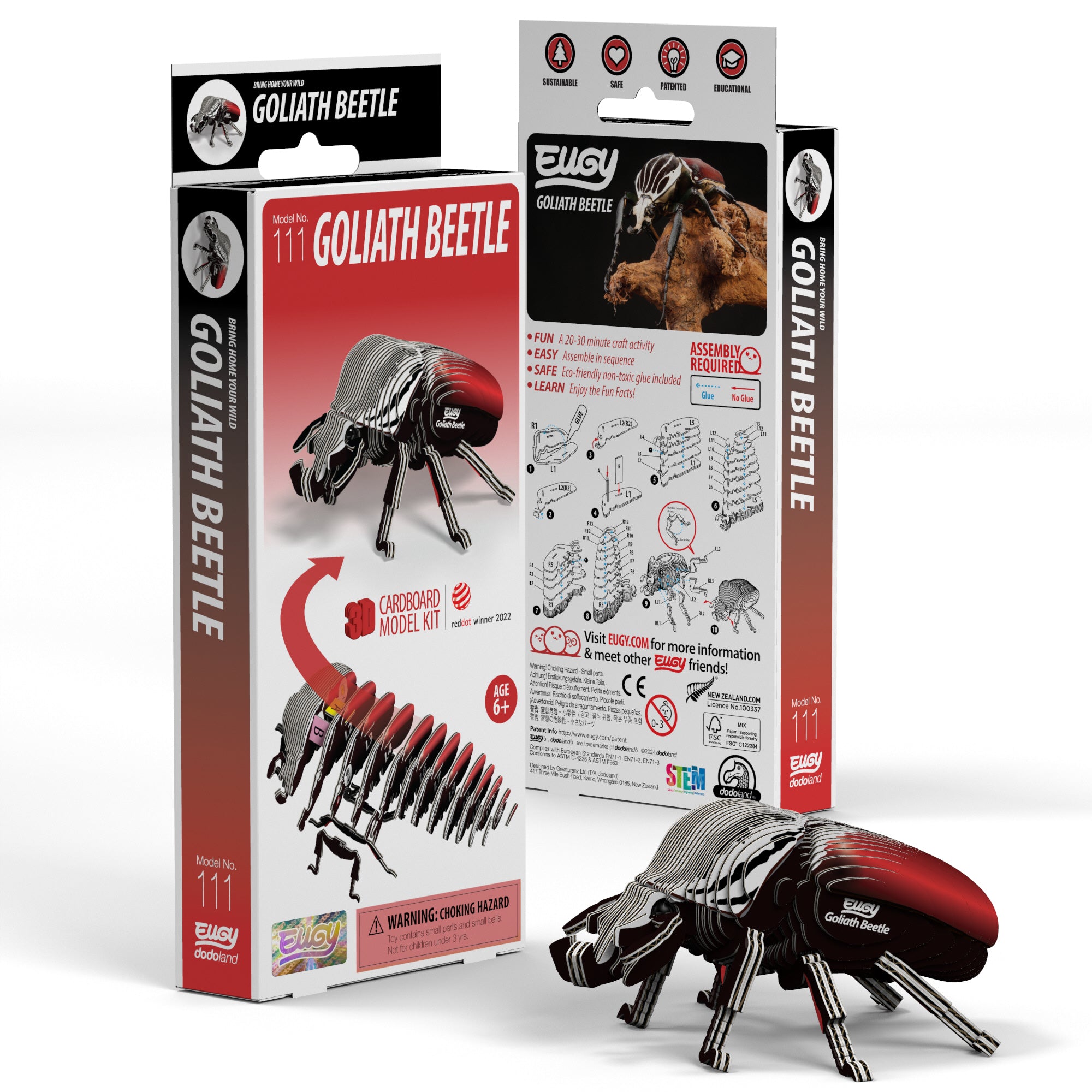 EUGY Goliath Beetle 3D Puzzle | Safari Ltd®