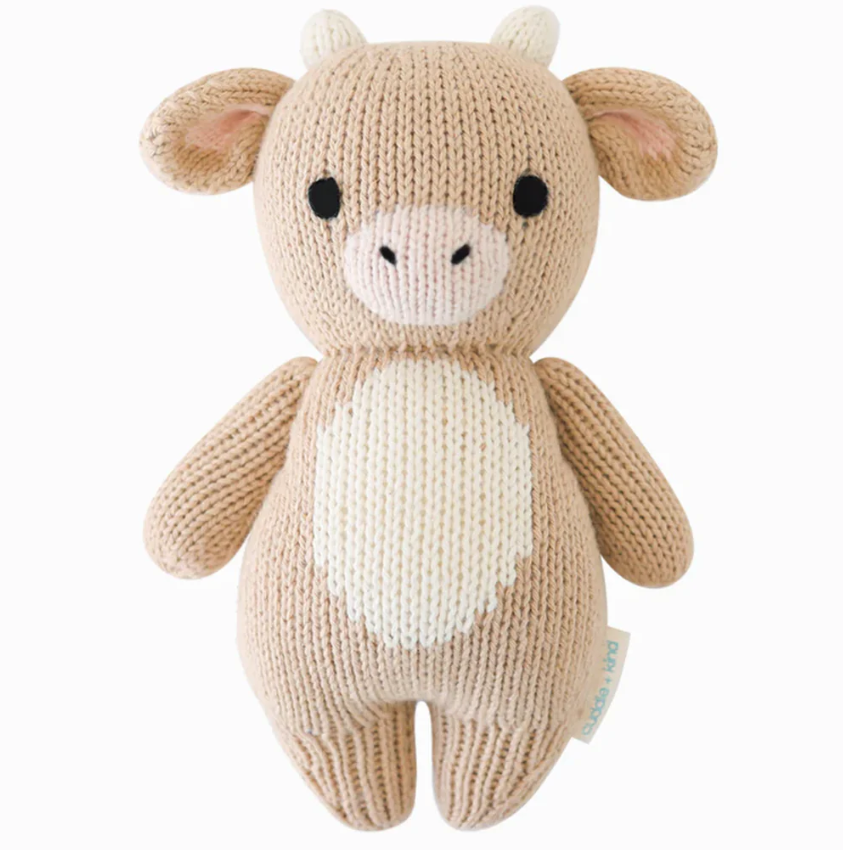 Cuddle + Kind Baby Cow Plush Stuffed Animal - Jersey |  | Safari Ltd®