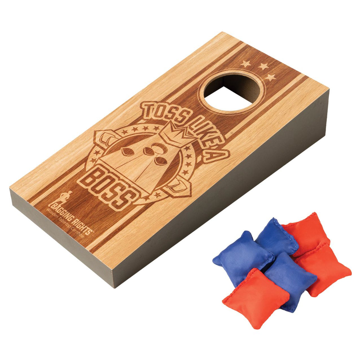 Modern Monkey Bagging Rights Wooden Table Top Cornhole Set | Safari Ltd®