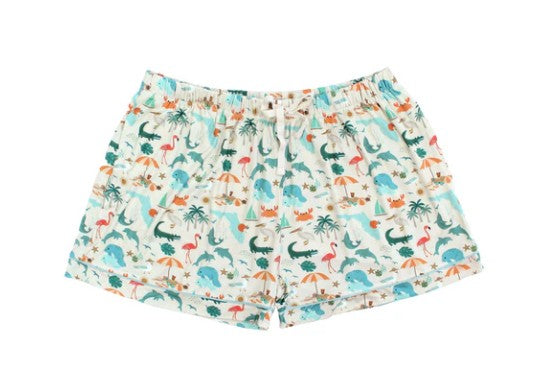 Explore Florida Souvenir Adult Bamboo Pajamas Women's Shorts M |  | Safari Ltd®