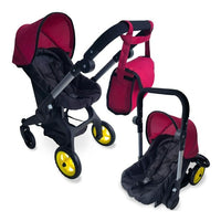 New York Doll Baby Doll Car Seat and Stroller - Maroon