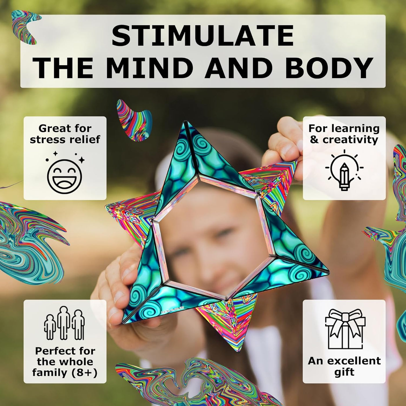 Shashibo Holographic Shape Shifting Box - Water Color |  | Safari Ltd®