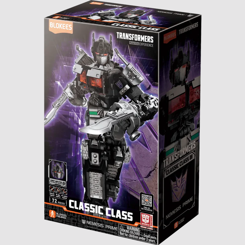 Blokees Transformers Classic Class 08 - Nemesis Prime Rise of the Beasts Figure Model Kit |  | Safari Ltd®