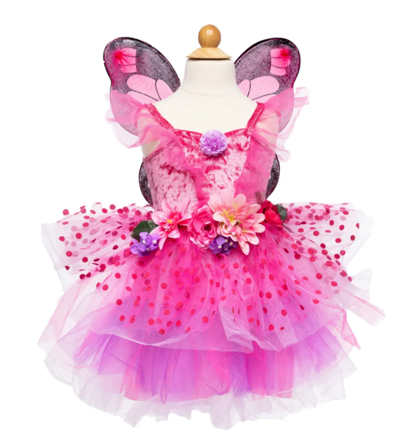 Great Pretenders Fairy Blooms Deluxe Pink Dress & Wings (Size 3-4) |  | Safari Ltd®