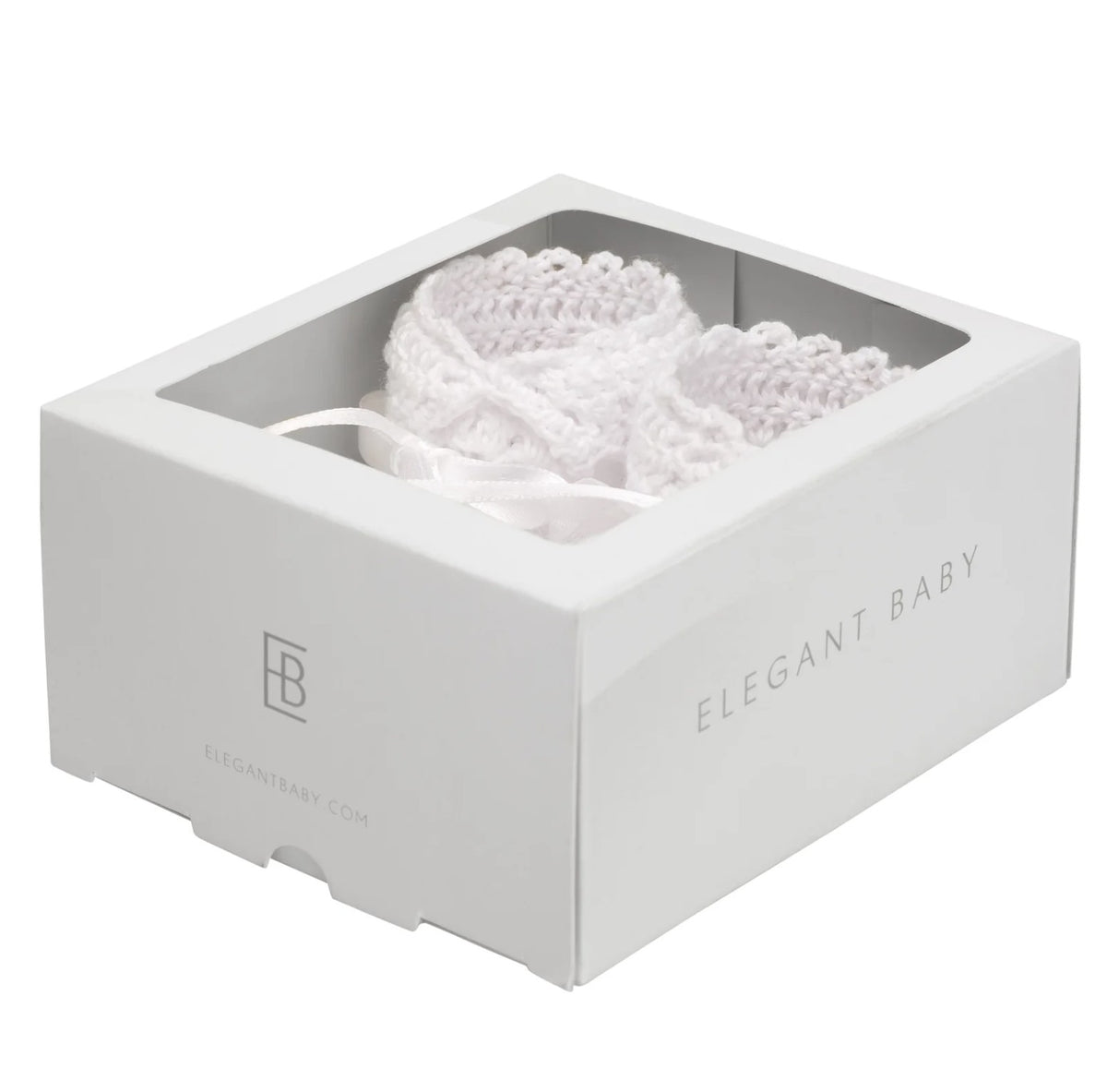 Elegant Baby White Crochet Bootie
