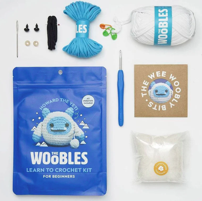 Howard the Yeti - Woobles Beginner Crochet Amigurumi Kit