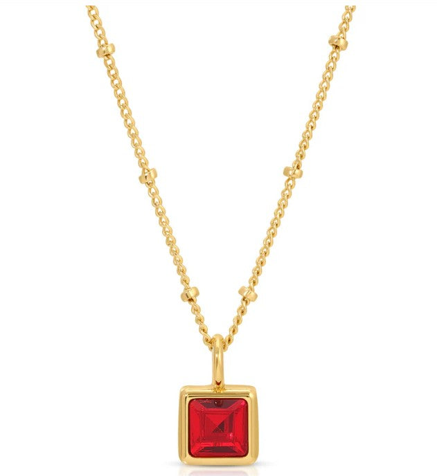 Birthstone Bottle Necklace - Gold - January |  | Safari Ltd®