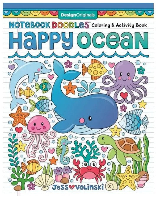 Coloring Book - Notebook Doodles Happy Ocean |  | Safari Ltd®
