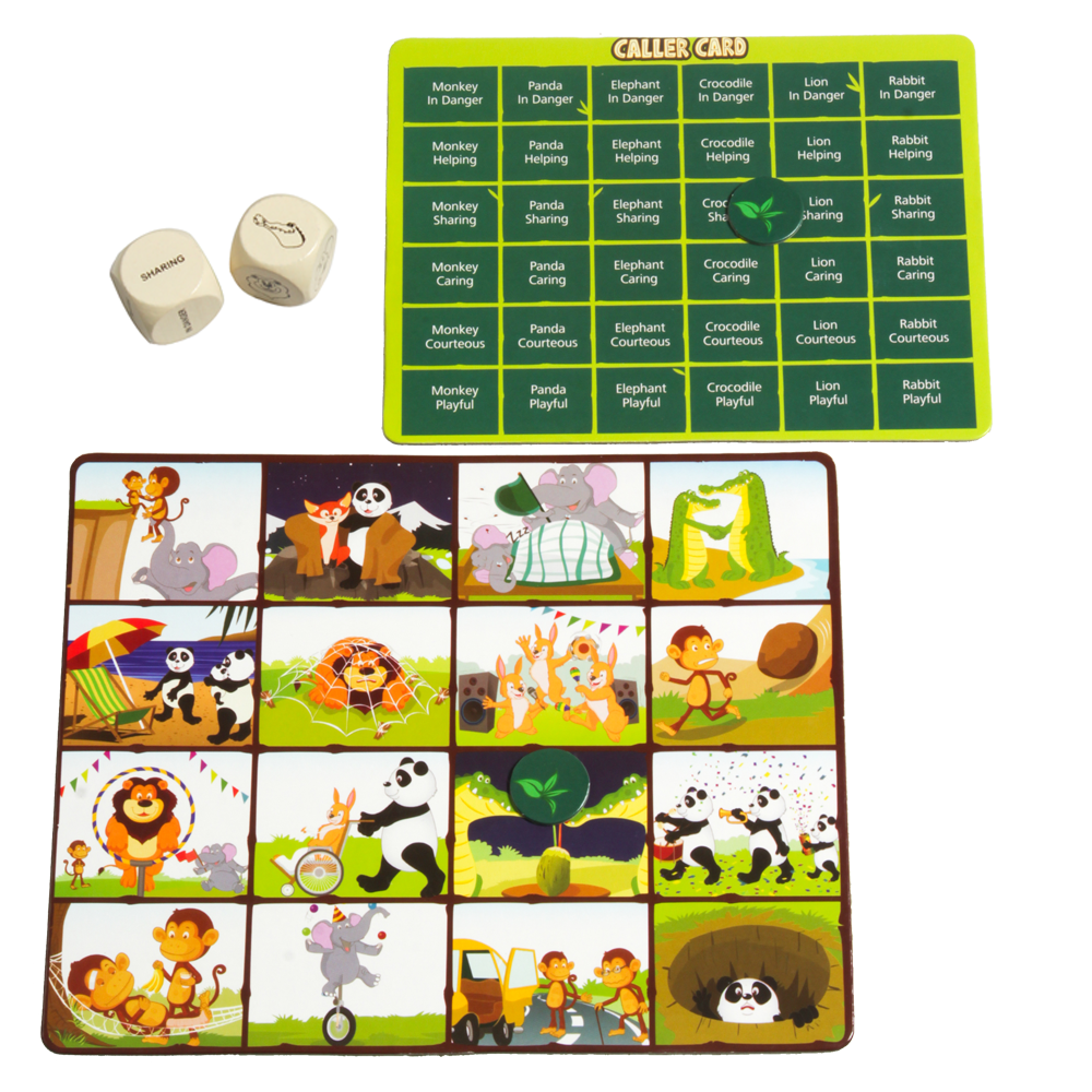 Chalk & Chuckles A Day in the Jungle Matching Game |  | Safari Ltd®