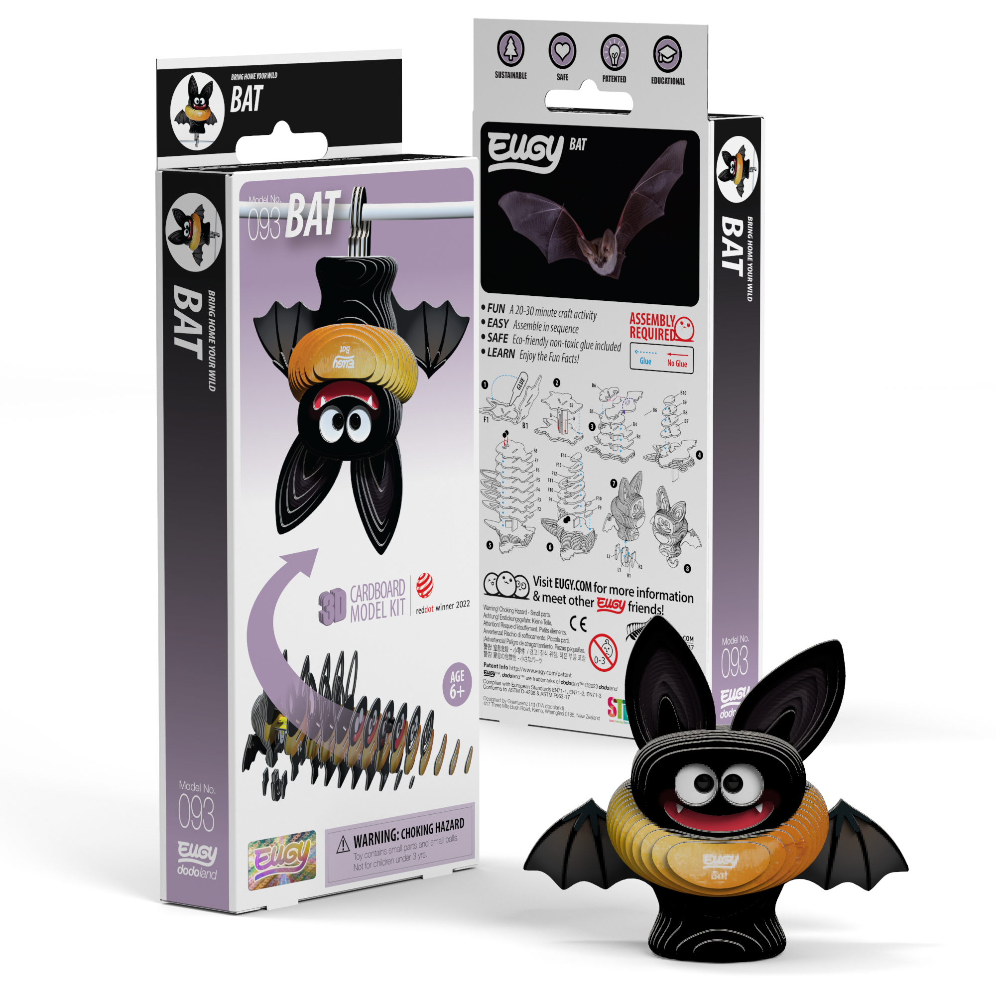 EUGY Bat 3D Puzzle | Eugy | Safari Ltd®