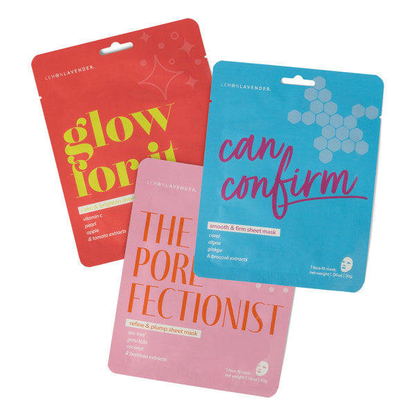 Lemon Lavender Sheet Dreams Glow for It Calm & Brighten Sheet Mask