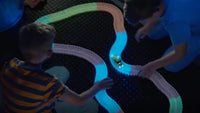 Mindscope Twister Tracks - Neon Glow-in-the-Dark Race Track |  | Safari Ltd®