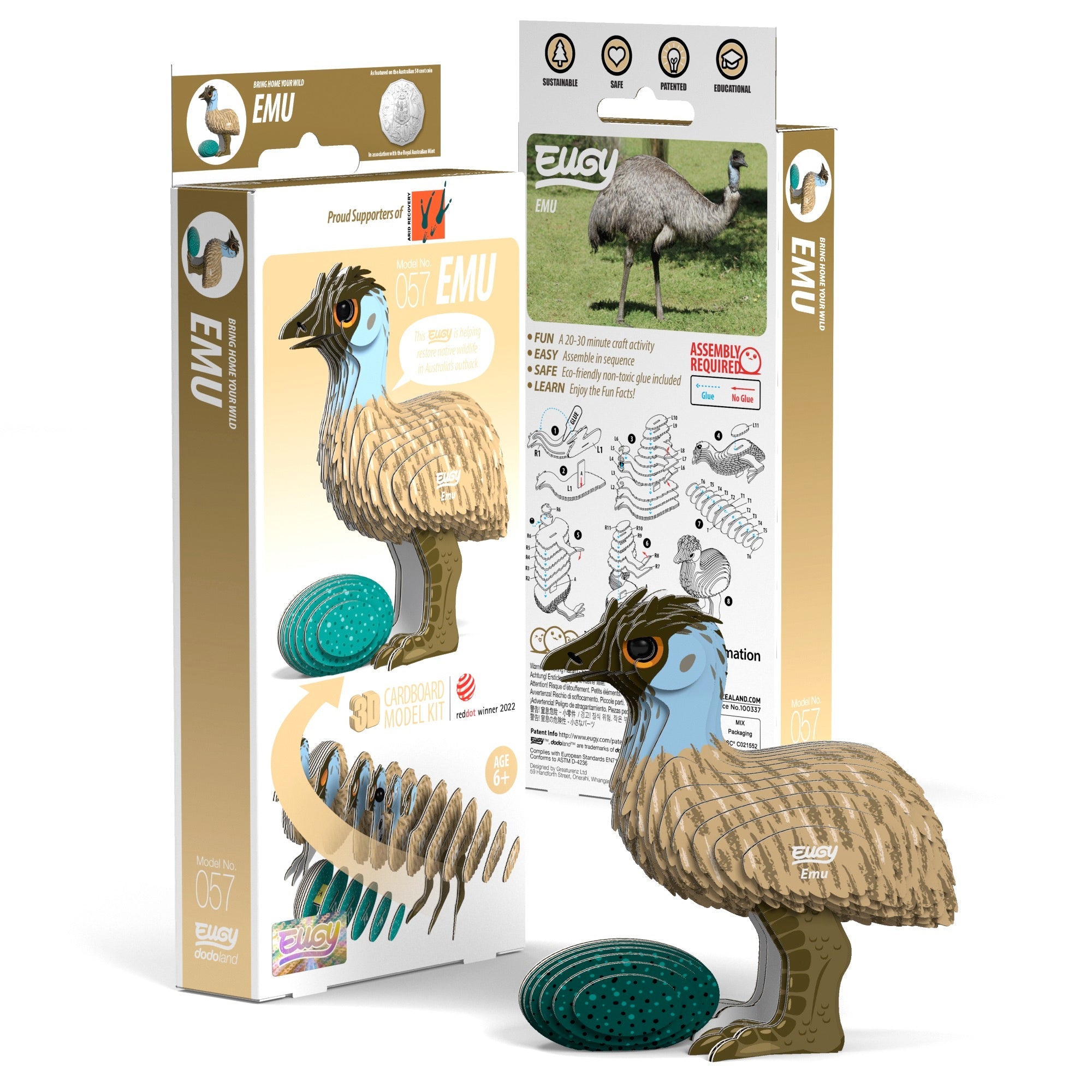EUGY Emu 3D Puzzle | Safari Ltd®